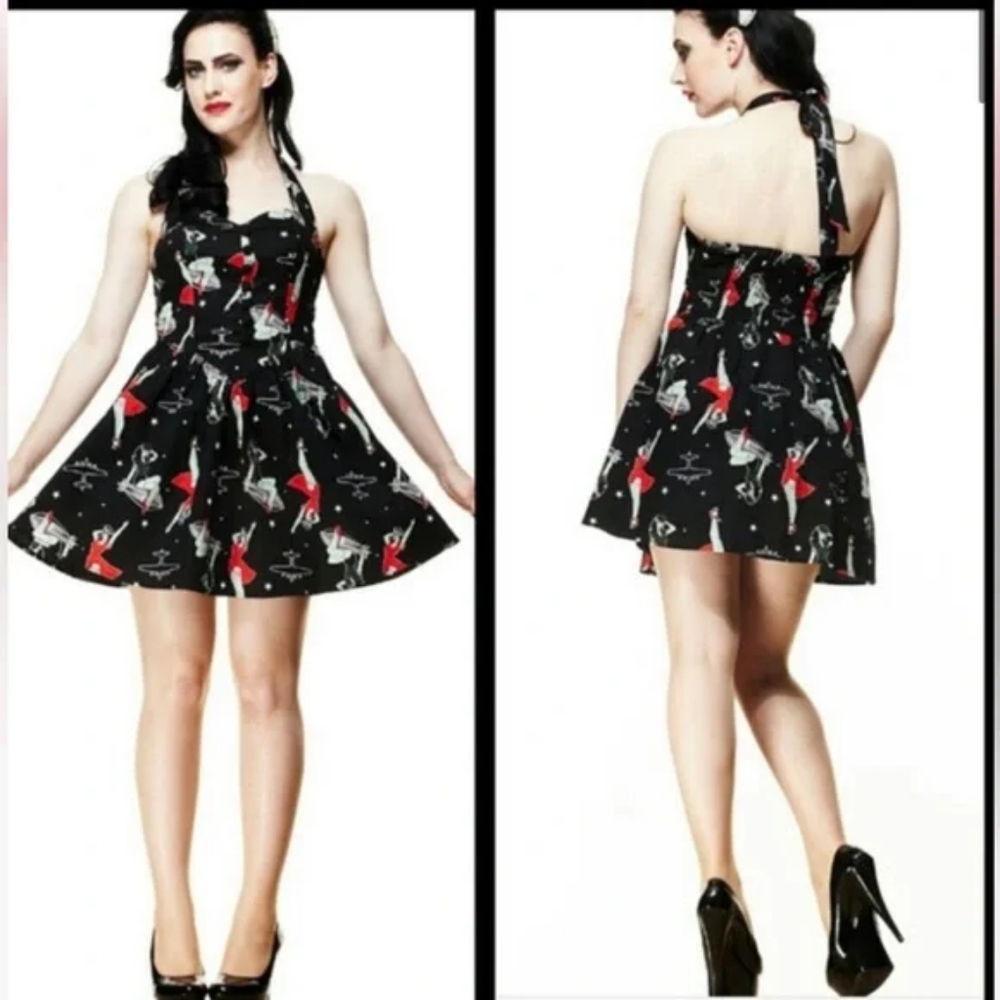 In Search Of Hellbunny Zombie Bomber Dress in S or M